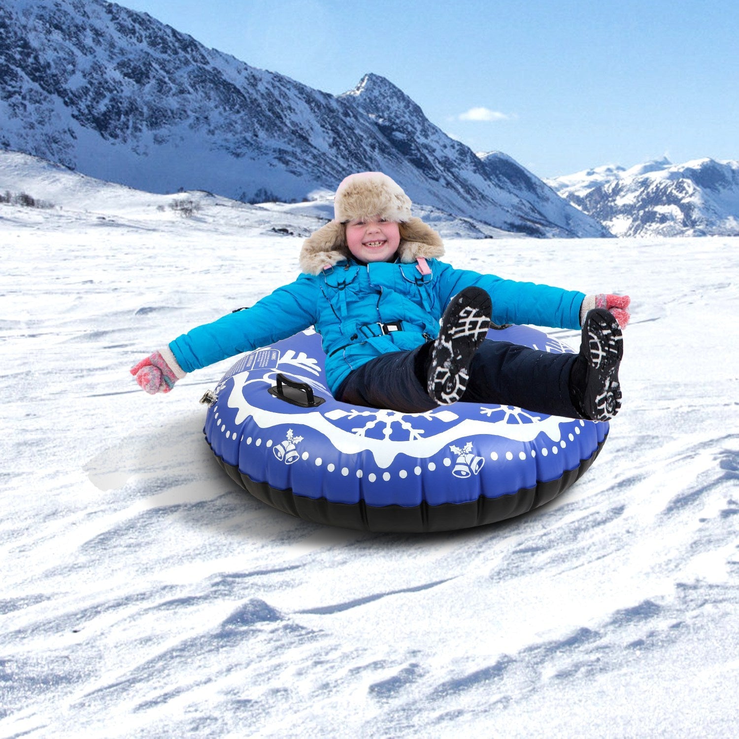 47-Inch Inflatable Snow Tube Sports & Outdoors - DailySale