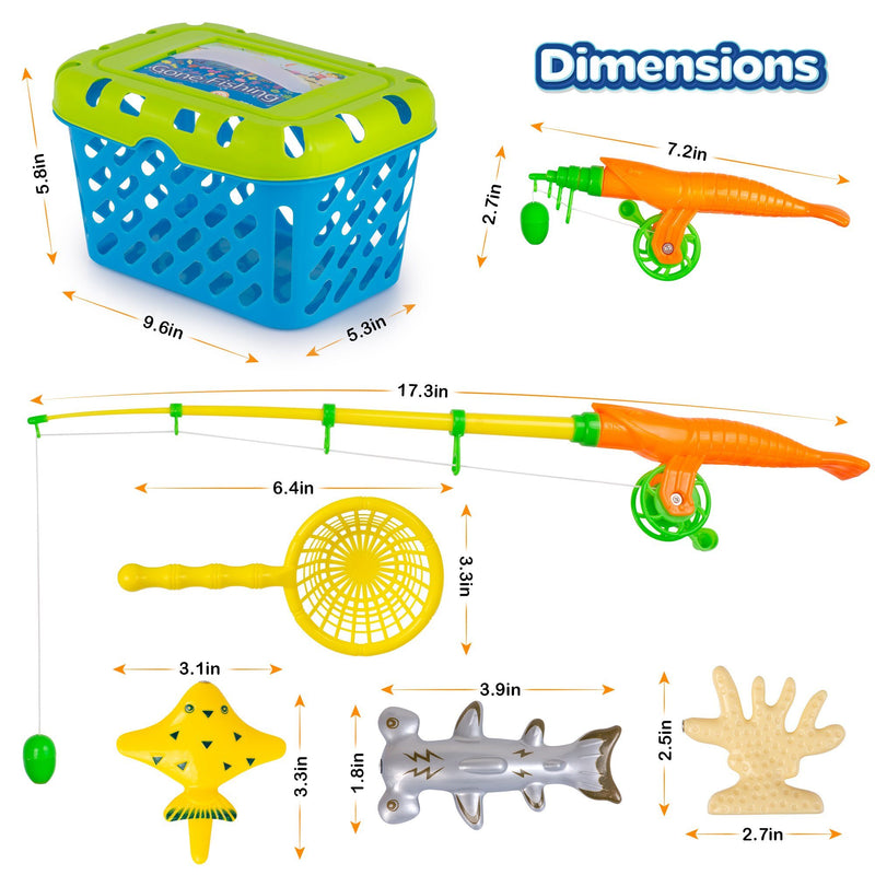 47-Piece Set: Magnetic Fishing Game Toys & Games - DailySale