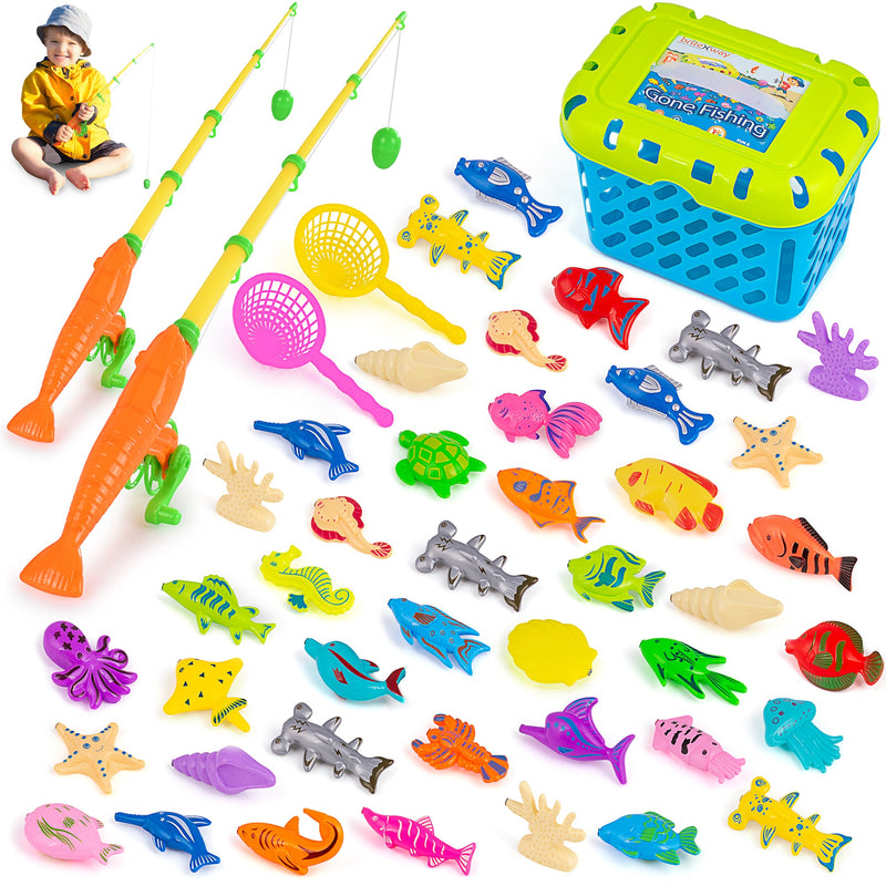 47-Pieces: Britenway Magnetic Fishing Game Toys & Games - DailySale