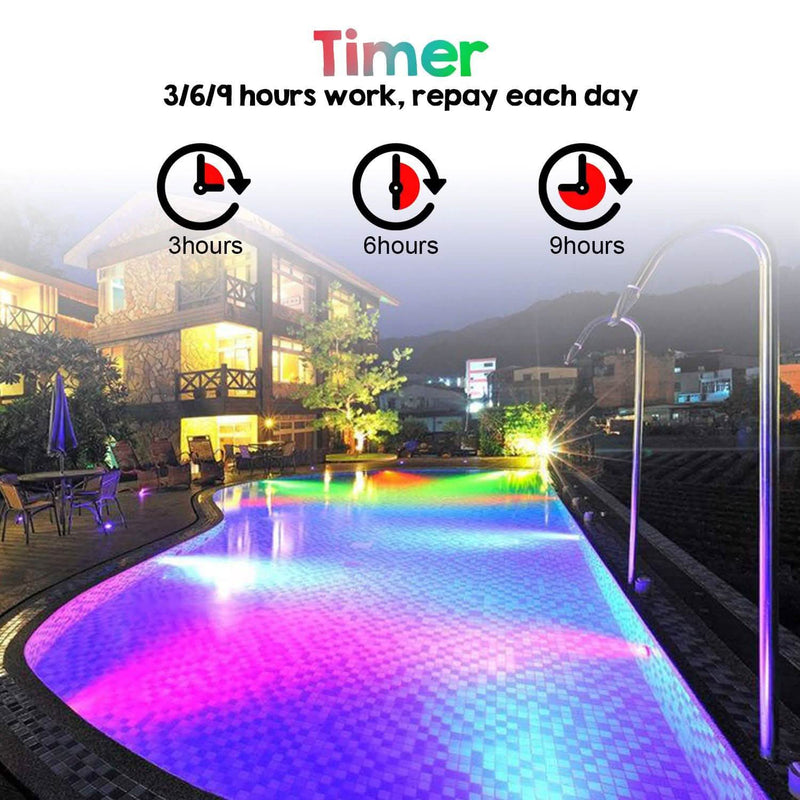 48 LED Waterproof Underwater Spotlight Lights Submersible Lamp Lighting & Decor - DailySale