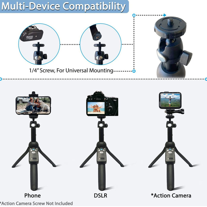 48" Portable Selfie Stick and Tripod Mobile Accessories - DailySale