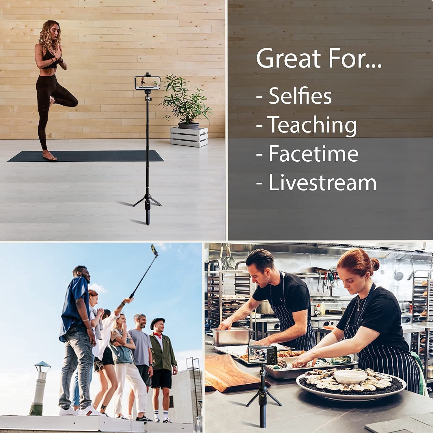 48" Portable Selfie Stick and Tripod Mobile Accessories - DailySale