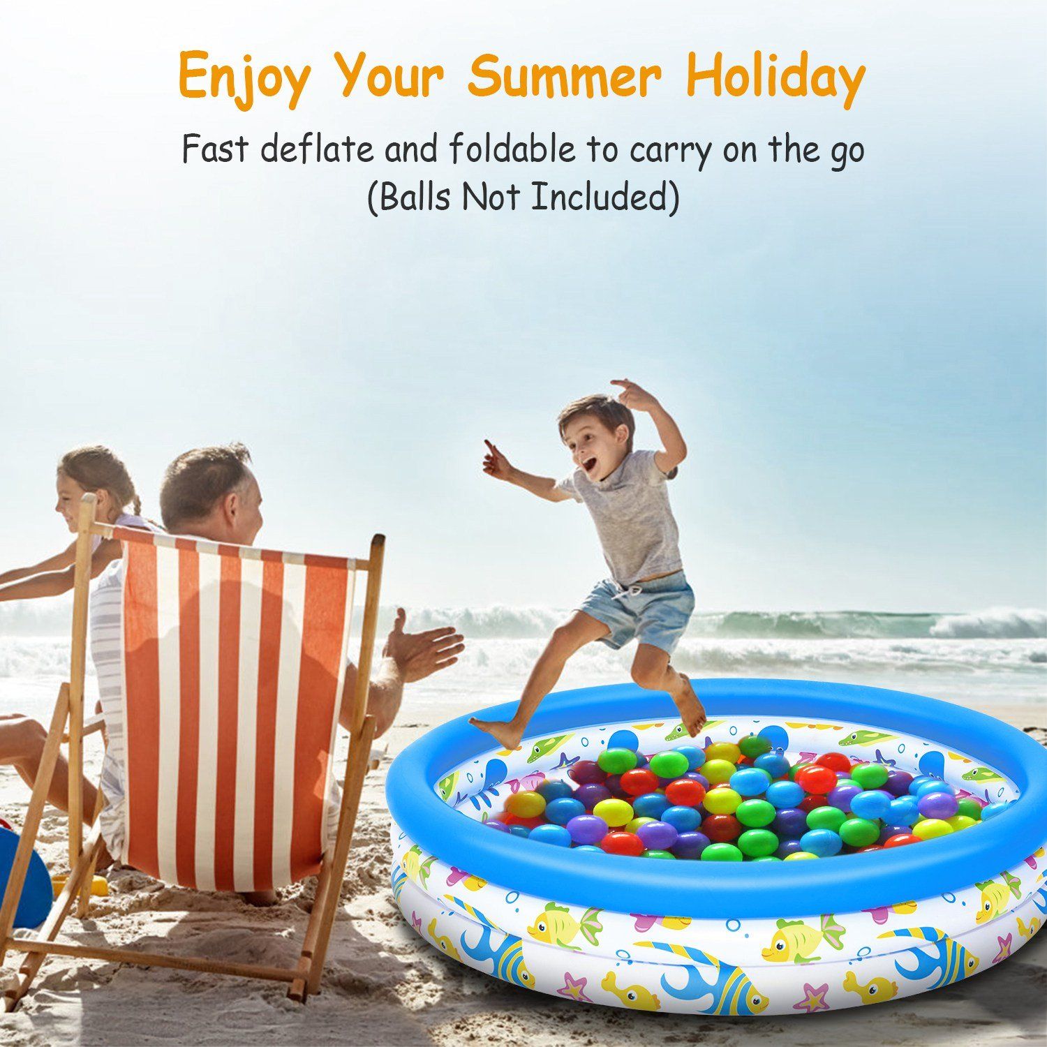 48 x 10 Inflatable Swimming Pool with 3 Velvets Water Drain Plug Sports & Outdoors - DailySale