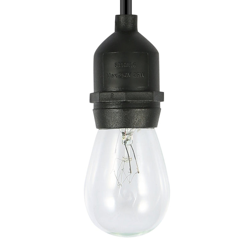 48ft Outdoor String Light Waterproof Patio String Lights Bulbs Outdoor Lighting - DailySale