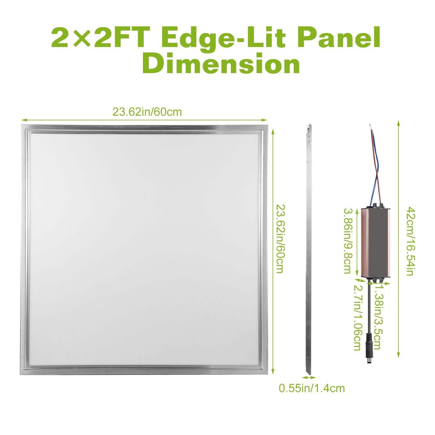 48W 2×2FT LED Panel Light 3200LM Lighting & Decor - DailySale