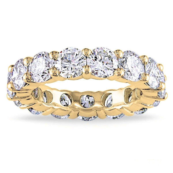 4MM Round Luxury Eternity Band Rings 5 Gold - DailySale