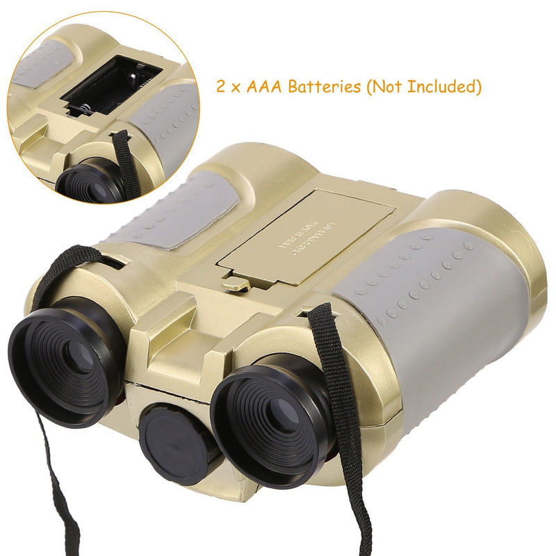 4x30 Kid Toy Night Vision Binoculars with Pop-Up LED Light Toys & Games - DailySale