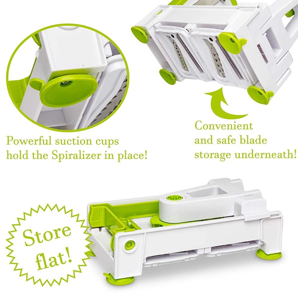 5-Blade Vegetable White Spiralizer and Slicer Kitchen Essentials - DailySale