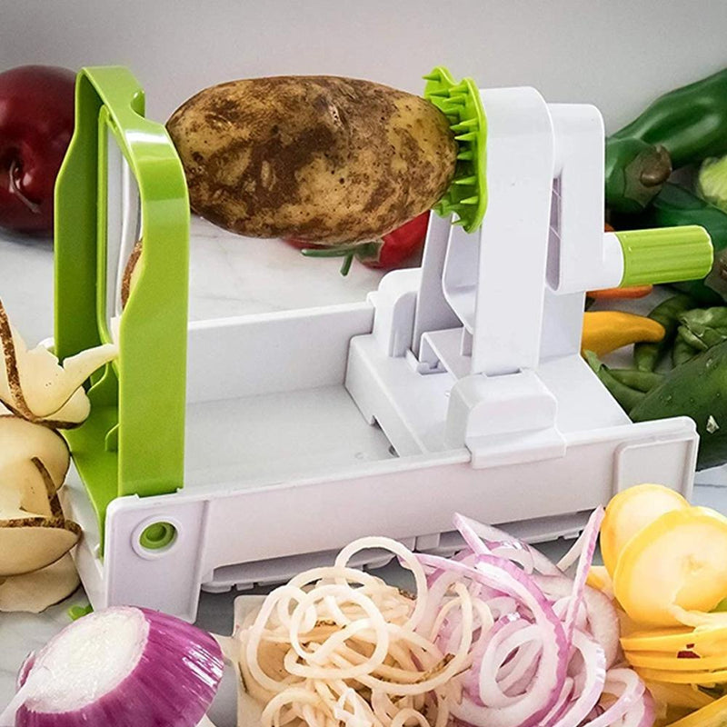 5-Blade Vegetable White Spiralizer and Slicer Kitchen Essentials - DailySale