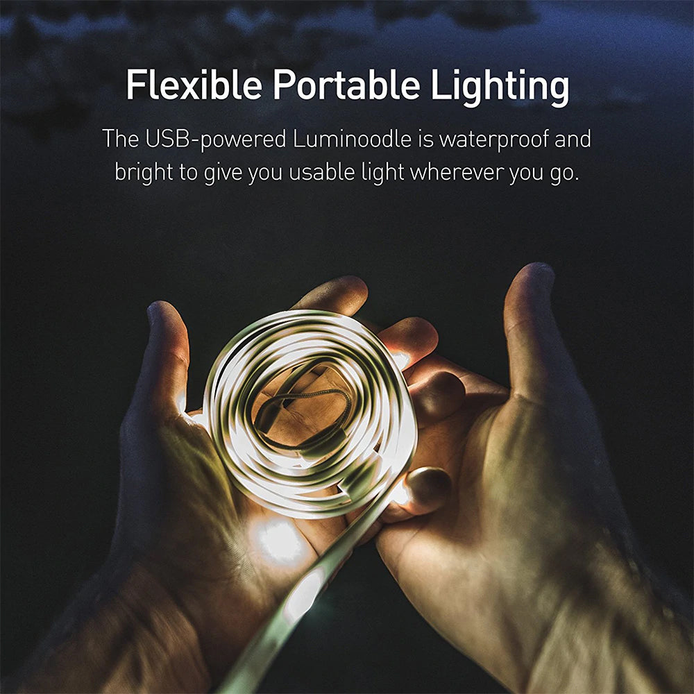 5 Feet Portable USB LED Rope Light and Lantern Outdoor Lighting - DailySale