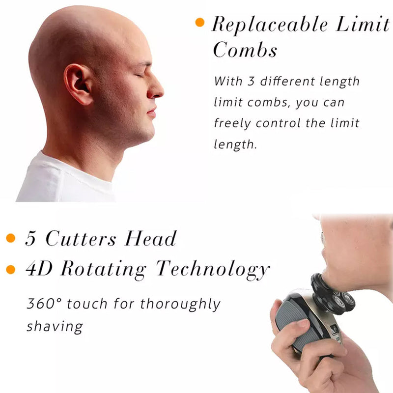5-in-1 4D Rotary Electric Shaver Beard Trimmer Men's Grooming - DailySale