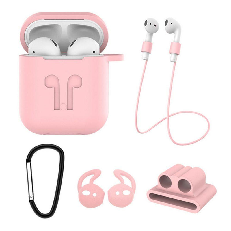 5-in-1 AirPods Accessories Set Headphones & Audio Pink - DailySale