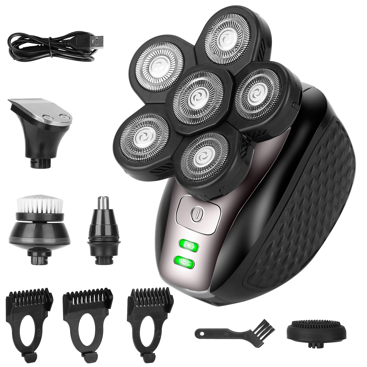 5-in-1 Electric Razor For Bald Men Men's Grooming - DailySale