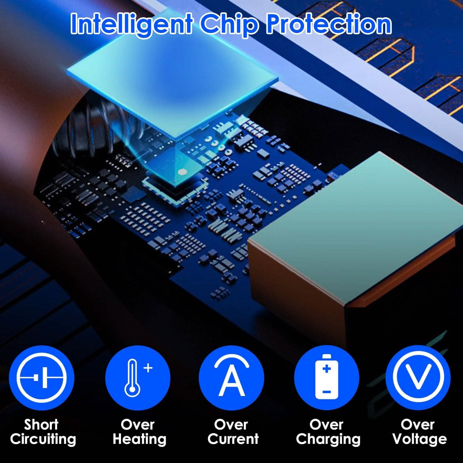 5-in-1 Fast Charge Car Charger QC PD USB Type C LT 5 Port with 4ft Coiled Cable Automotive - DailySale