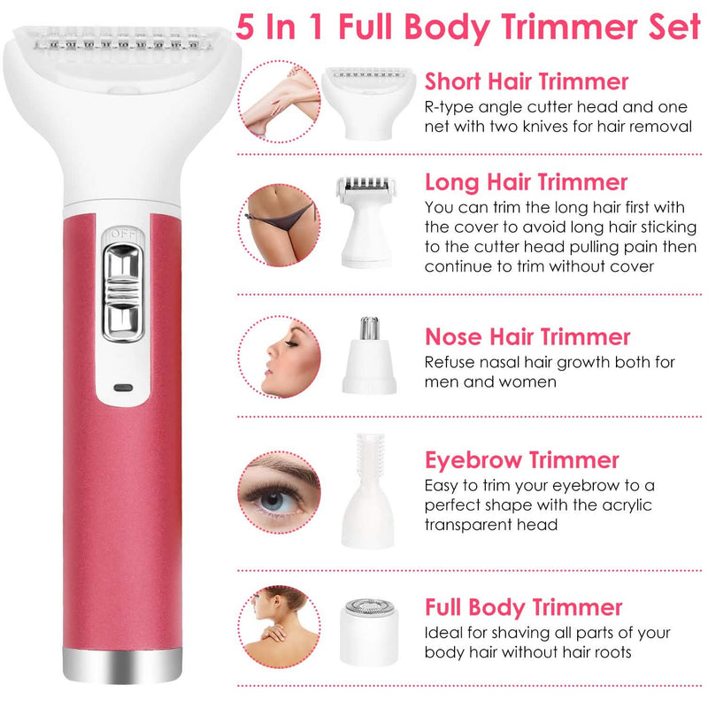 5-in-1 Lady Electric Razor Beauty & Personal Care - DailySale