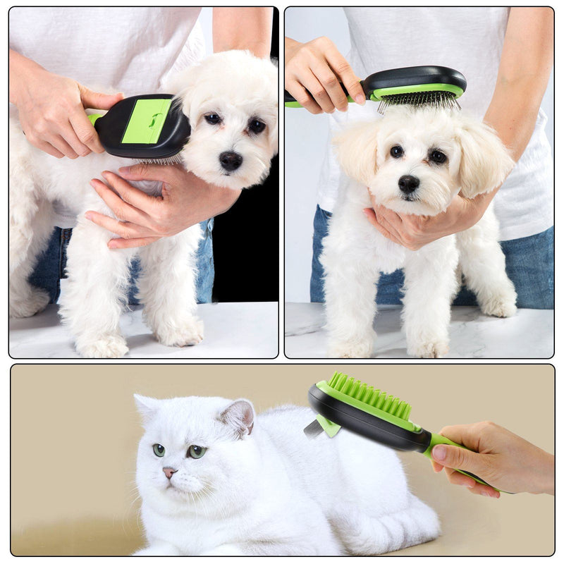 5-in-1 Pet Brush Set Pet Grooming Shedding Massage Combs Pet Supplies - DailySale