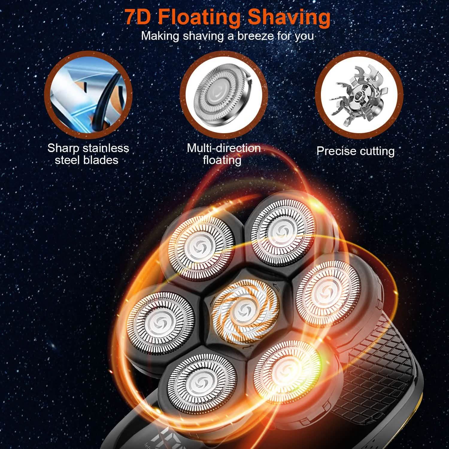 5-in-1 Rechargeable Cordless Trimmer Shaver Kit Men's Grooming - DailySale