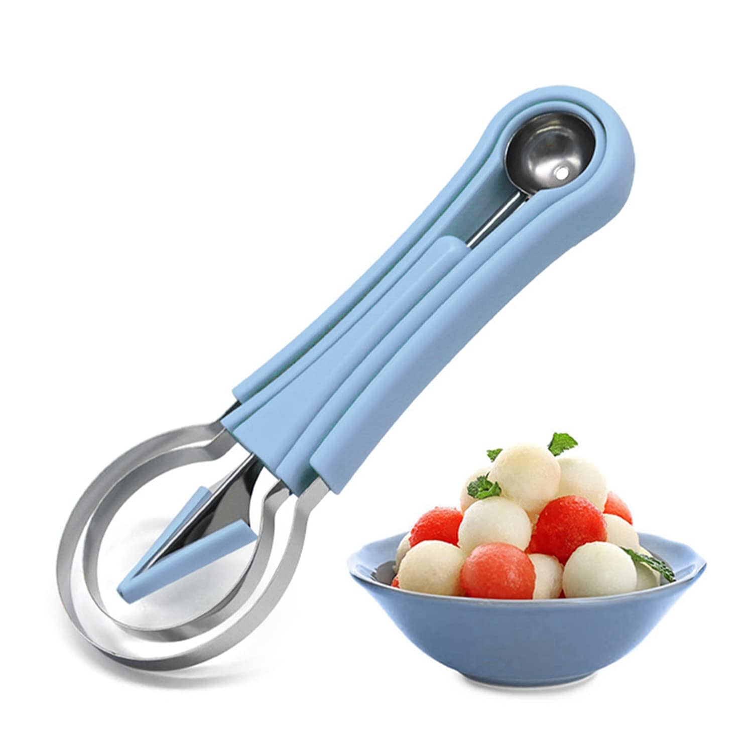 5-in-1 Stainless Steel Fruit Carving Tools Kitchen Tools & Gadgets Blue - DailySale