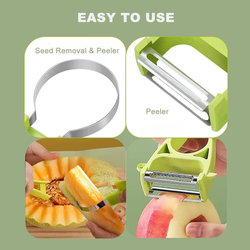 5-in-1 Stainless Steel Fruit Carving Tools Kitchen Tools & Gadgets - DailySale