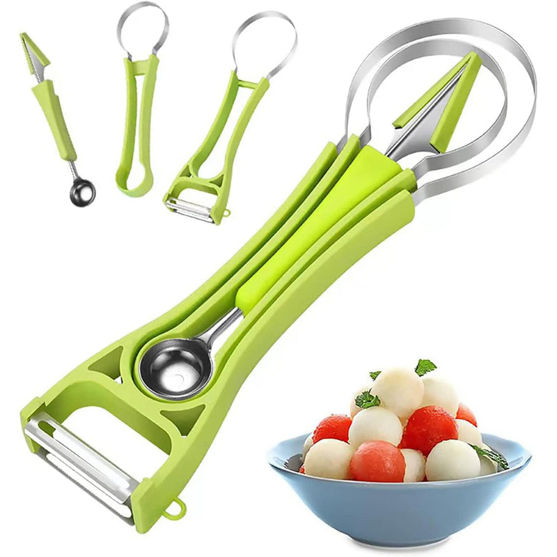 5-in-1 Stainless Steel Fruit Carving Tools Kitchen Tools & Gadgets Green - DailySale