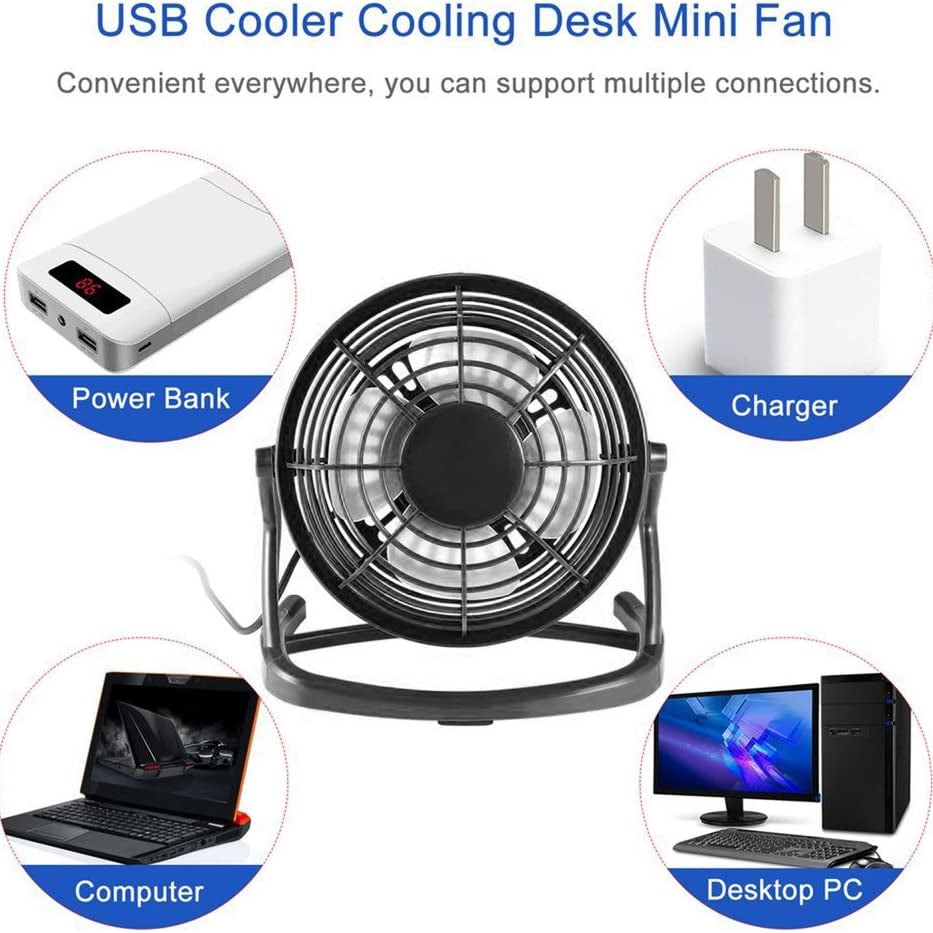 5-Inch USB Personal Desk Fan Household Appliances - DailySale