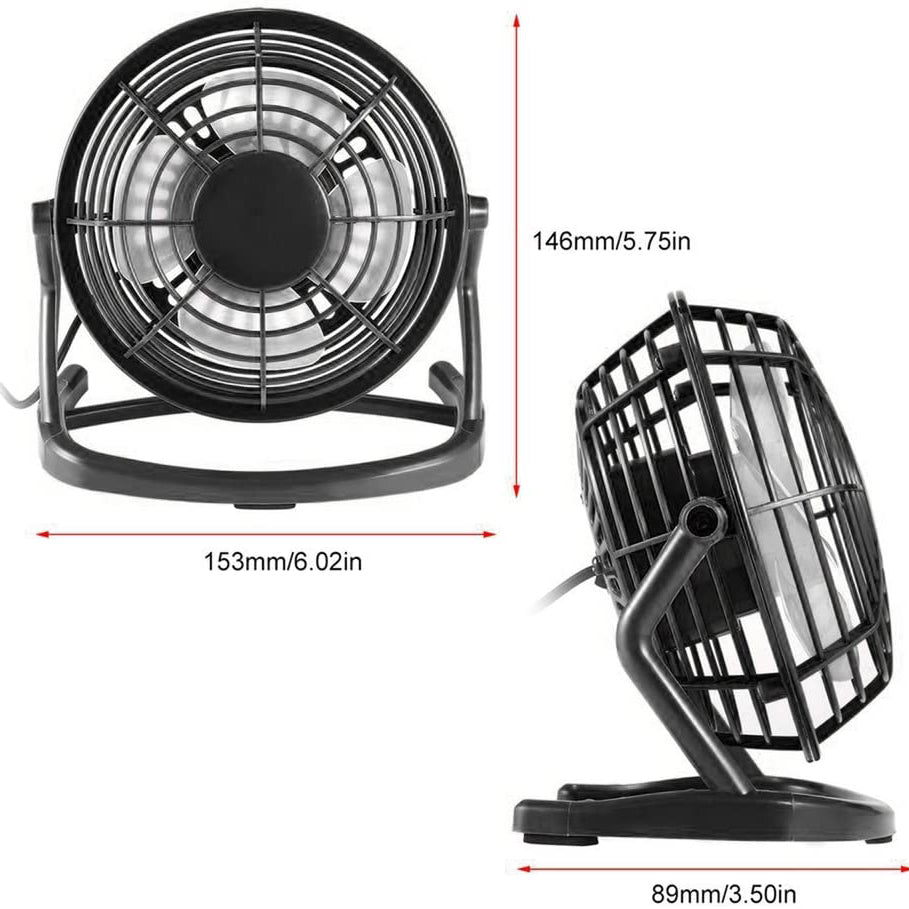 5-Inch USB Personal Desk Fan Household Appliances - DailySale