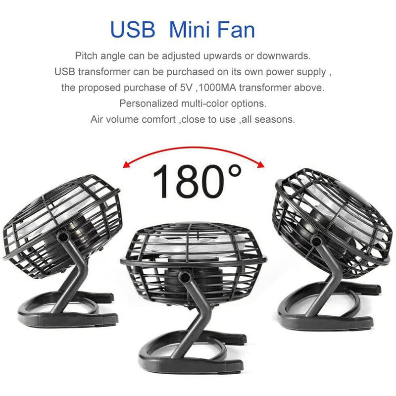5-Inch USB Personal Desk Fan Household Appliances - DailySale