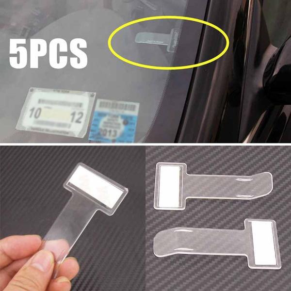 5-Pack: Car Vehicle Parking Ticket Permit Holder Clip Sticker Automotive - DailySale