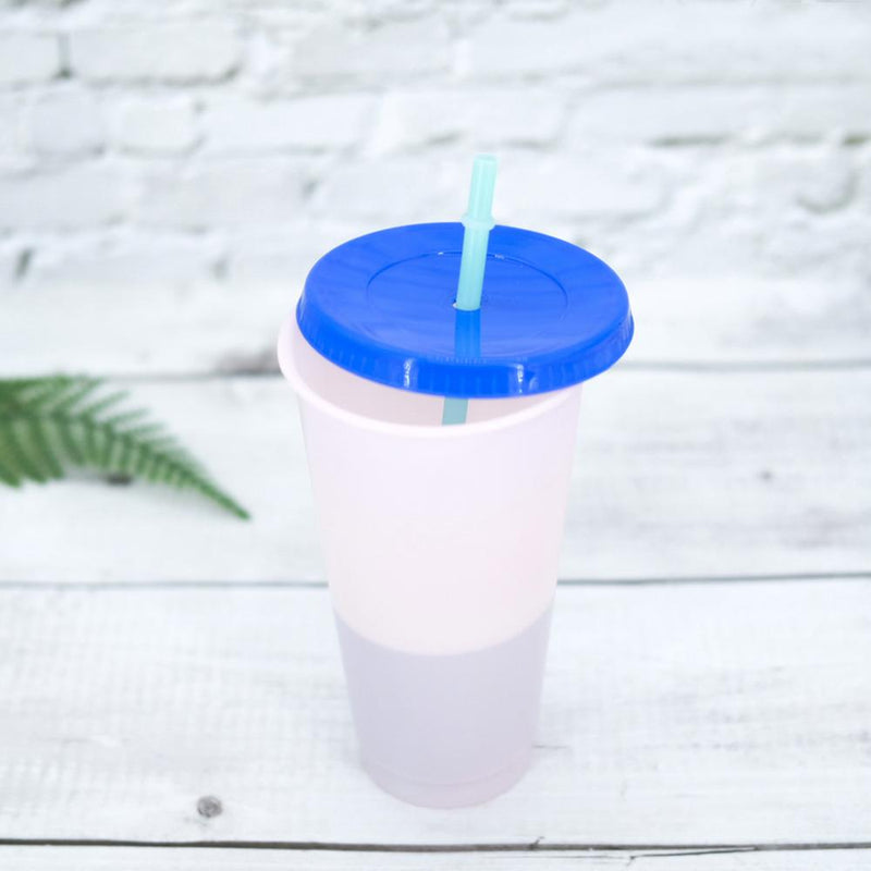 5-Pack: Colorful Drinking Cup with Lid and Straw Kitchen & Dining - DailySale