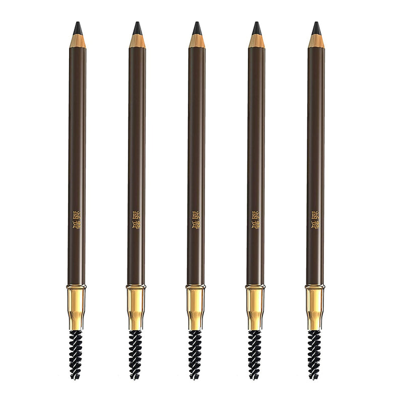 5-Pack: Eyebrow Pencil Longlasting Waterproof Durable Liner Beauty & Personal Care Black - DailySale