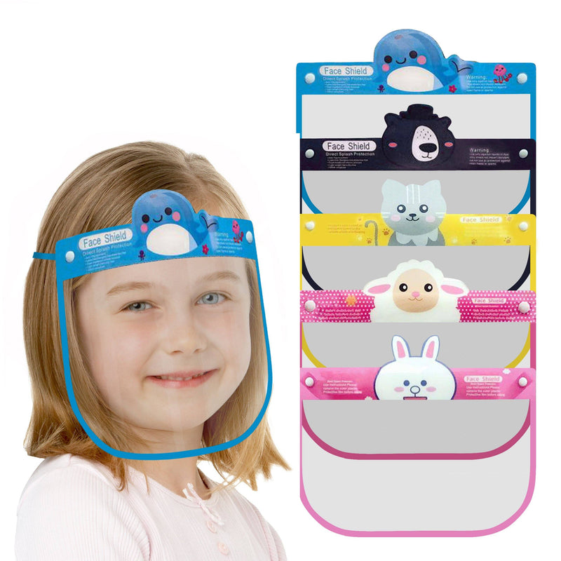 5-Pack: Kids Face Shield Face Masks & PPE Girls - DailySale