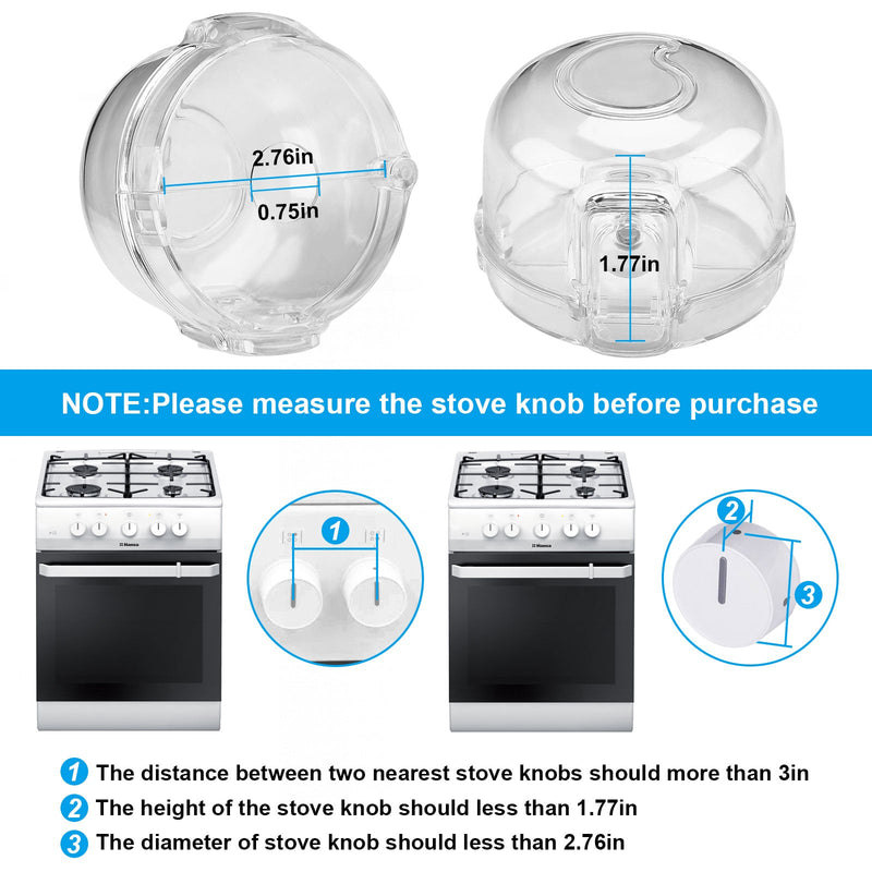 5-Pack: Kitchen Gas Electric Stove Knob Safety Covers Kitchen Tools & Gadgets - DailySale