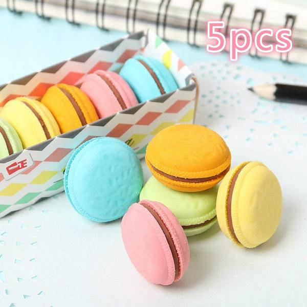 5-Pack: Macaron Erasers Art & Craft Supplies - DailySale