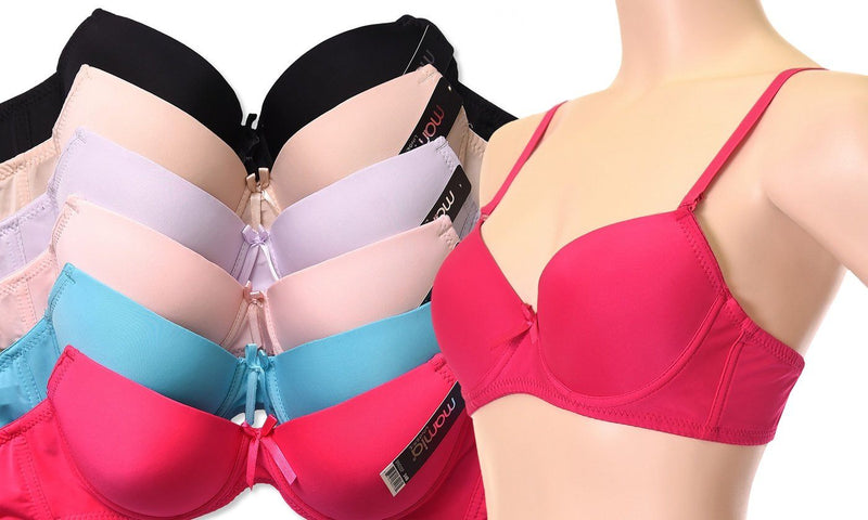 5-Pack: Mamia Women's Demi-Cup Multi-Way Bra - Size: 38C Women's Clothing - DailySale