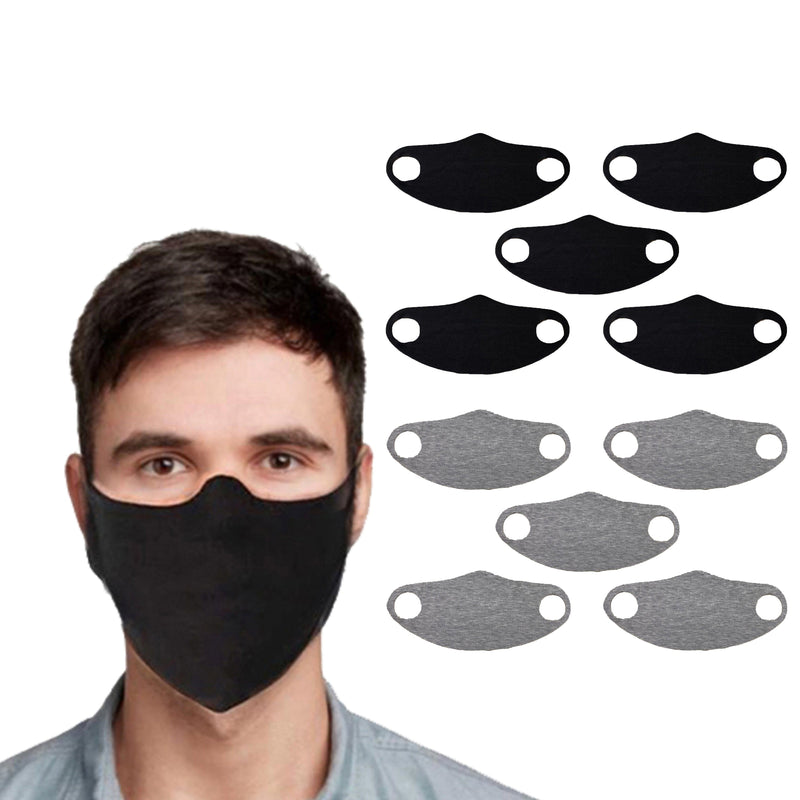 5-Pack: Men's & Women's Washable Reusable Stretch Fabric Seamless Face Mask Wellness & Fitness - DailySale
