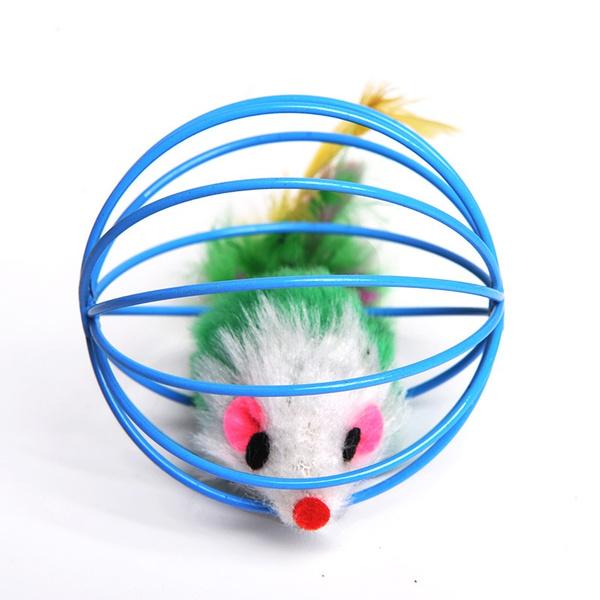 5-Pack: Pet Cat Kitten Playing Mouse Ball Cage Pet Supplies - DailySale