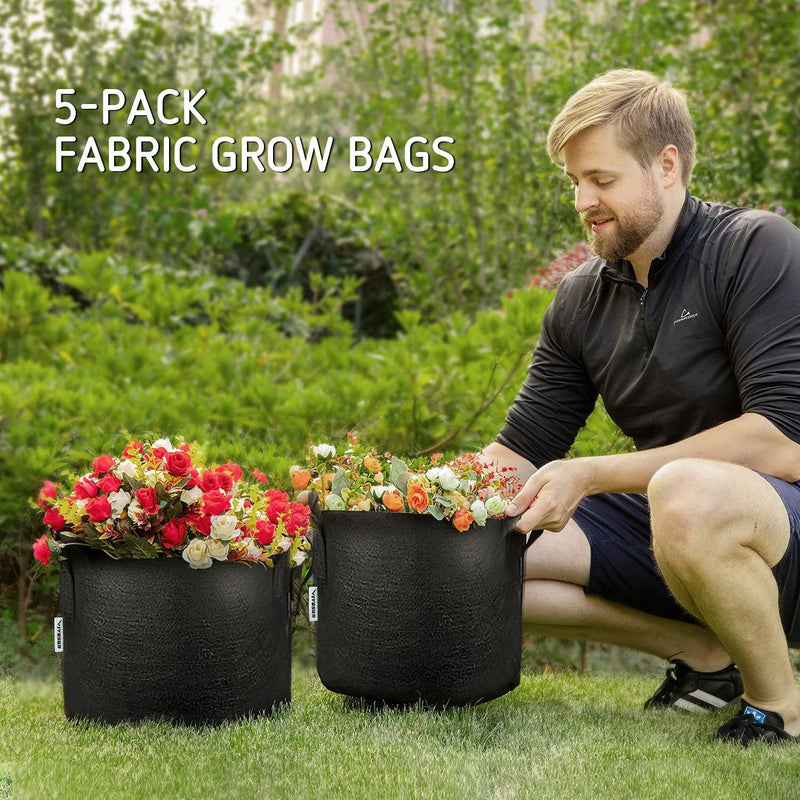 5-Pack: Plant Grow Bags Garden & Patio - DailySale