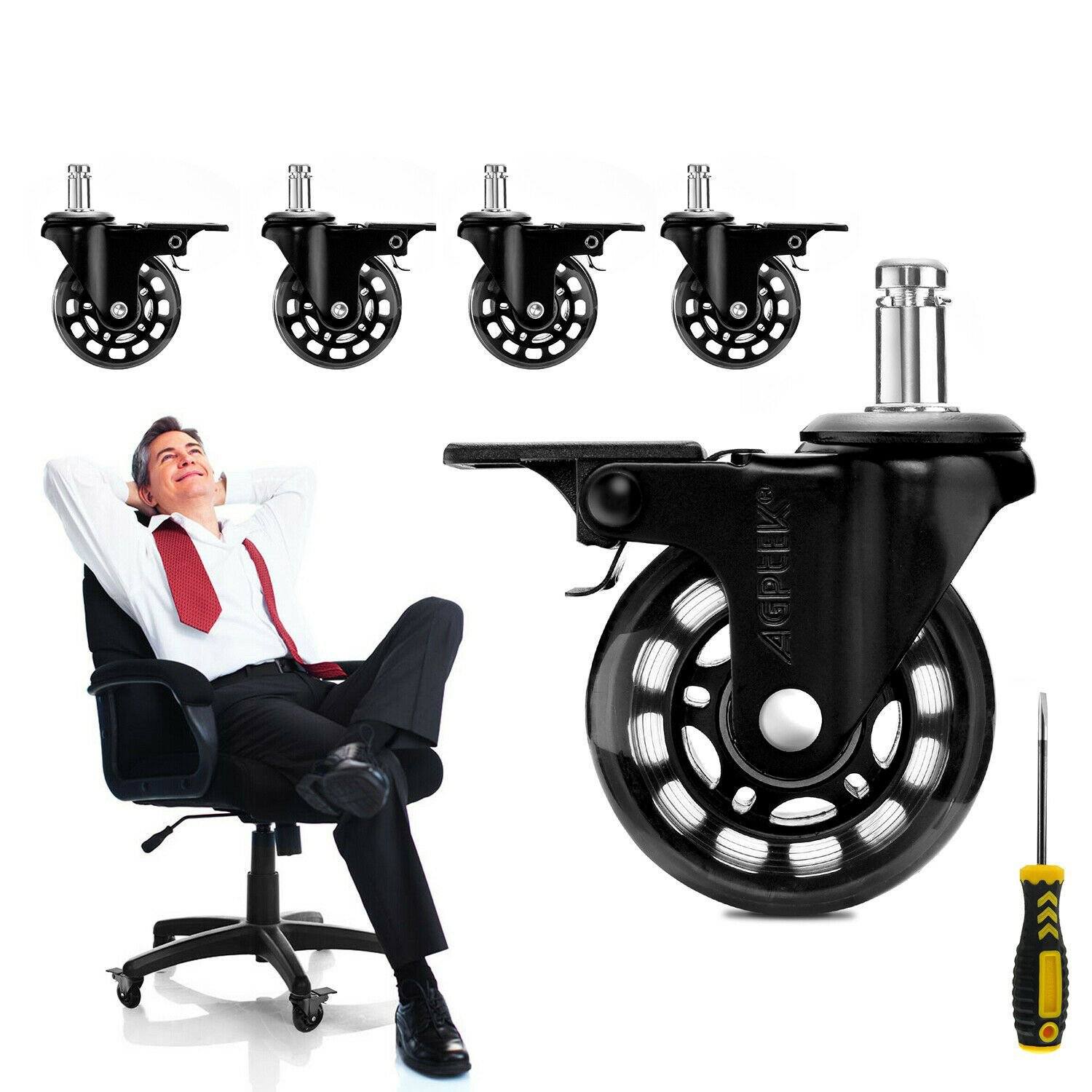 5-Pack: Replacement Office Chair Casters Everything Else - DailySale