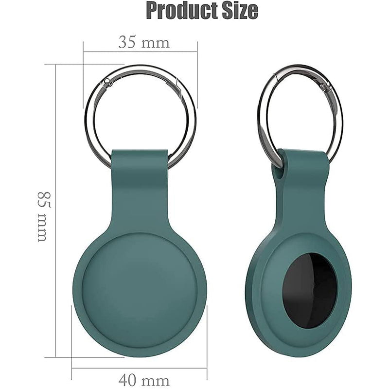 5-Pack: Silicone Airtag Holder with Anti-Lost Keychain