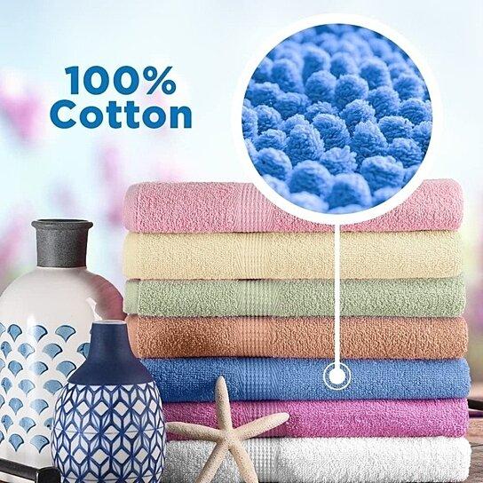 5-Pack: Super Absorbent 100% Cotton Bath Towels Bath - DailySale