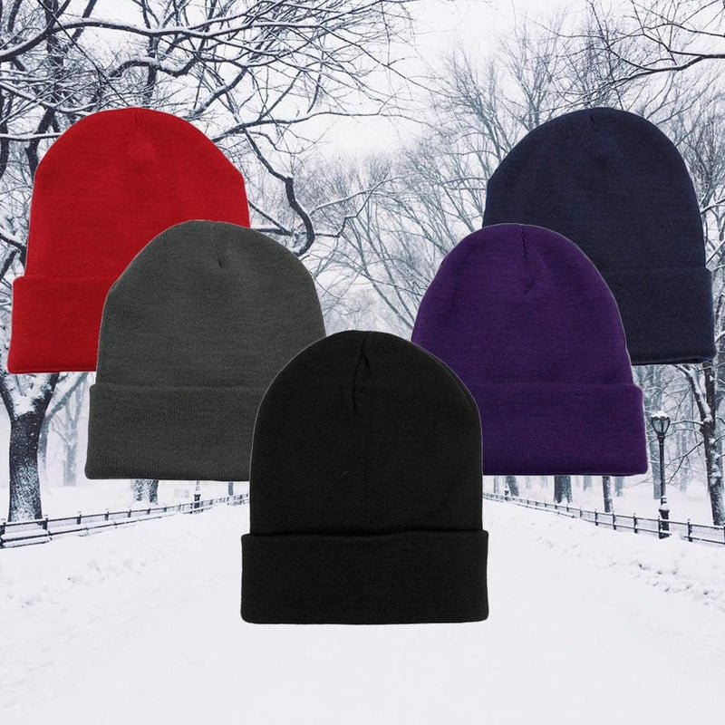 5-Pack: Thermal Windproof Winter Beanie Hat Women's Apparel - DailySale