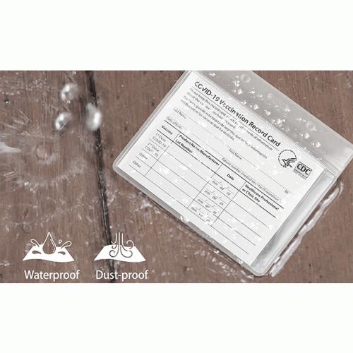 5-Pack: Waterproof Clear Sleeve CDC Vaccination Card Immunization Record Holder Face Masks & PPE - DailySale