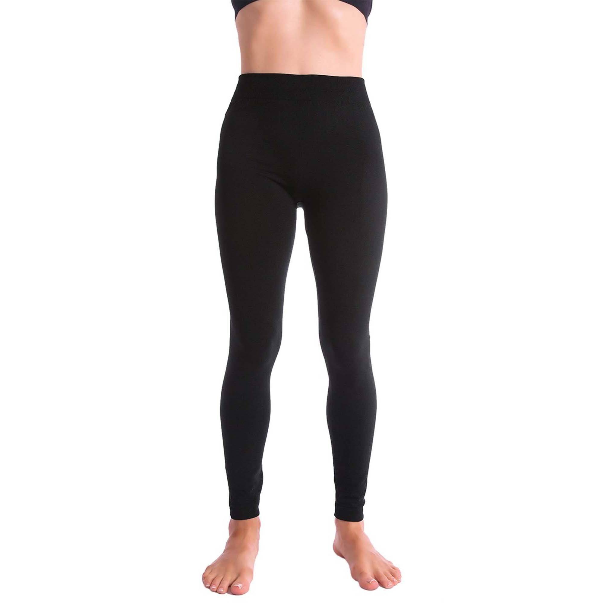 5-Pack: Women's Premium Fleece-Lined Leggings Women's Clothing - DailySale