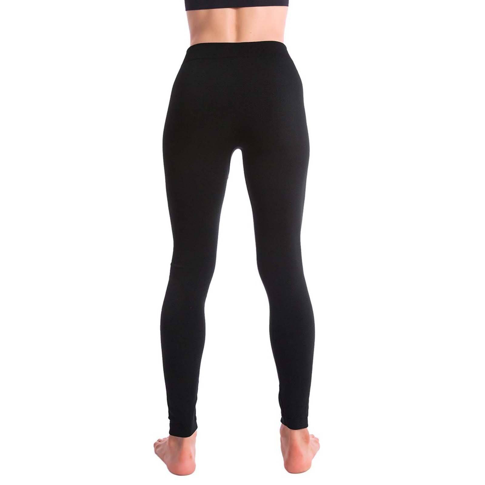 5-Pack: Women's Premium Fleece-Lined Leggings Women's Clothing - DailySale