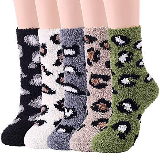 5-Pair: Womens Fuzzy Socks Winter Slipper Socks Women's Shoes & Accessories - DailySale