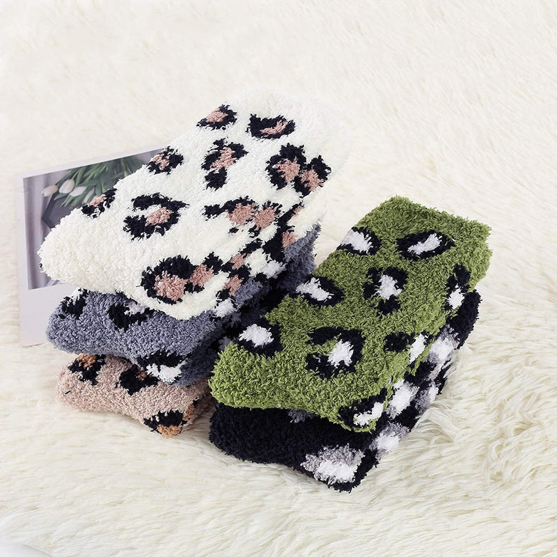 5-Pair: Womens Fuzzy Socks Winter Slipper Socks Women's Shoes & Accessories - DailySale