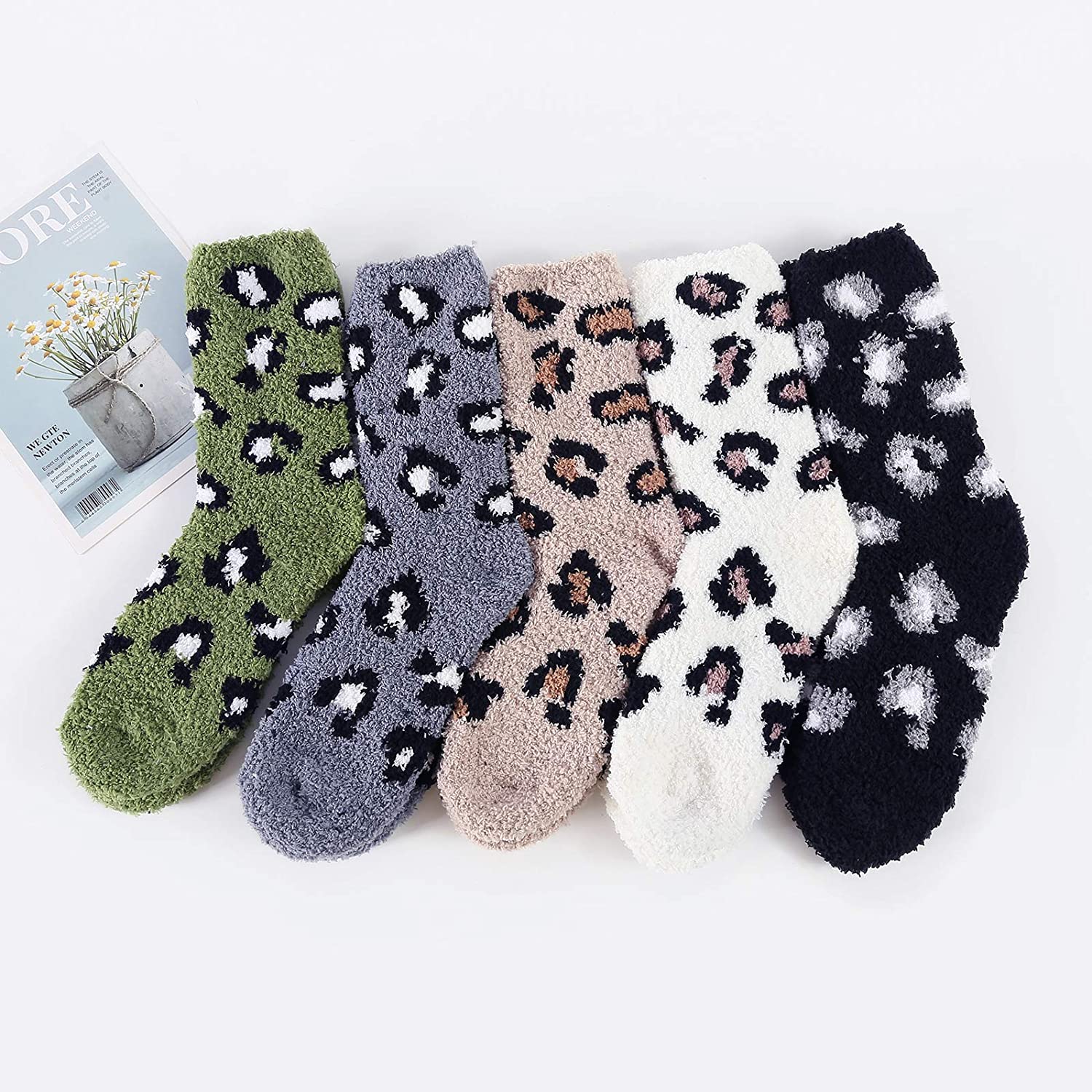  AIYUE knit slipper socks for women : Clothing, Shoes & Jewelry