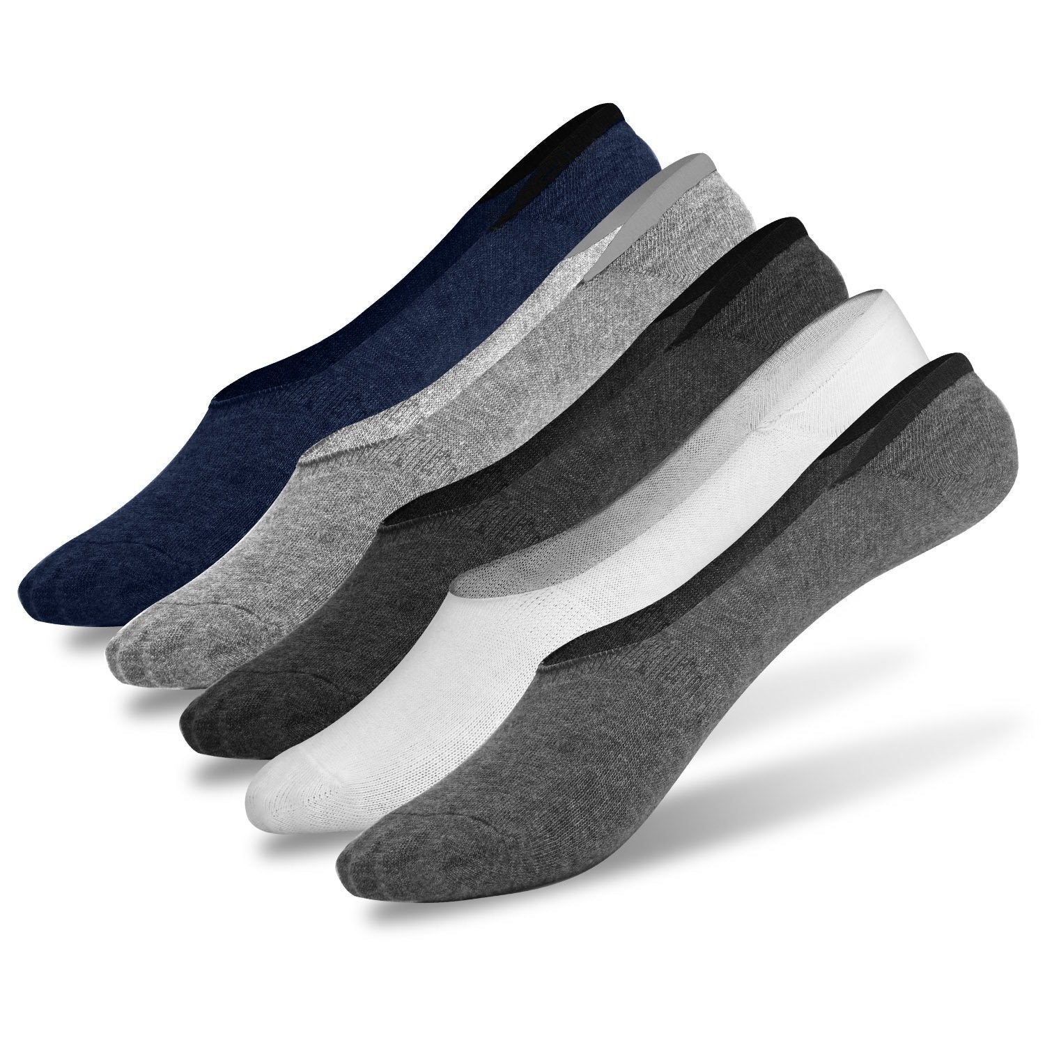 5-Pairs: Breathable No Show Boat Socks Non-Slip Women's Accessories - DailySale