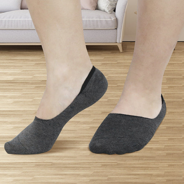 5-Pairs: Breathable No Show Boat Socks Non-Slip