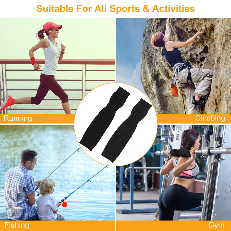 5-Pairs: Cooling Arm Sleeve Anti-UV Sun Protection Sports & Outdoors - DailySale